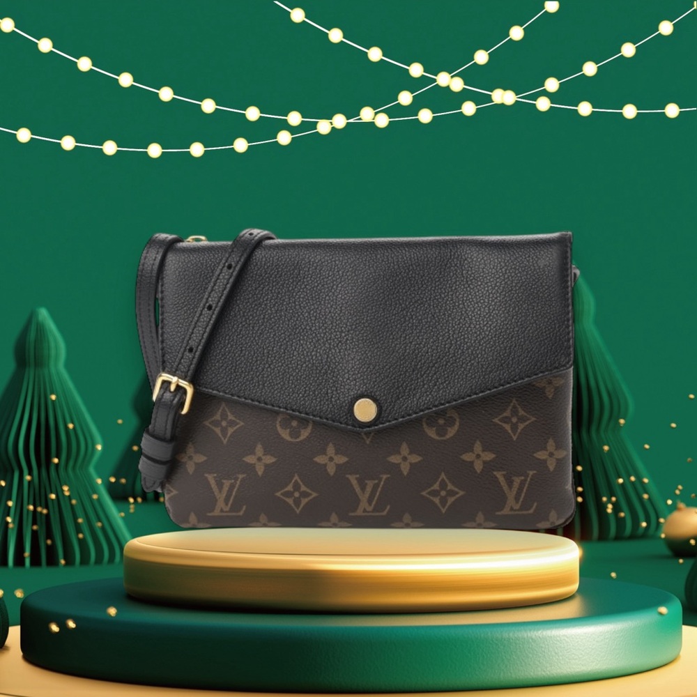 Louis Vuitton Black and Brown Women's Bag